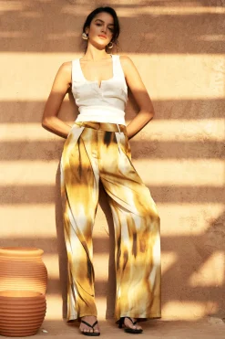 Tie Dye Wide Leg Pants
