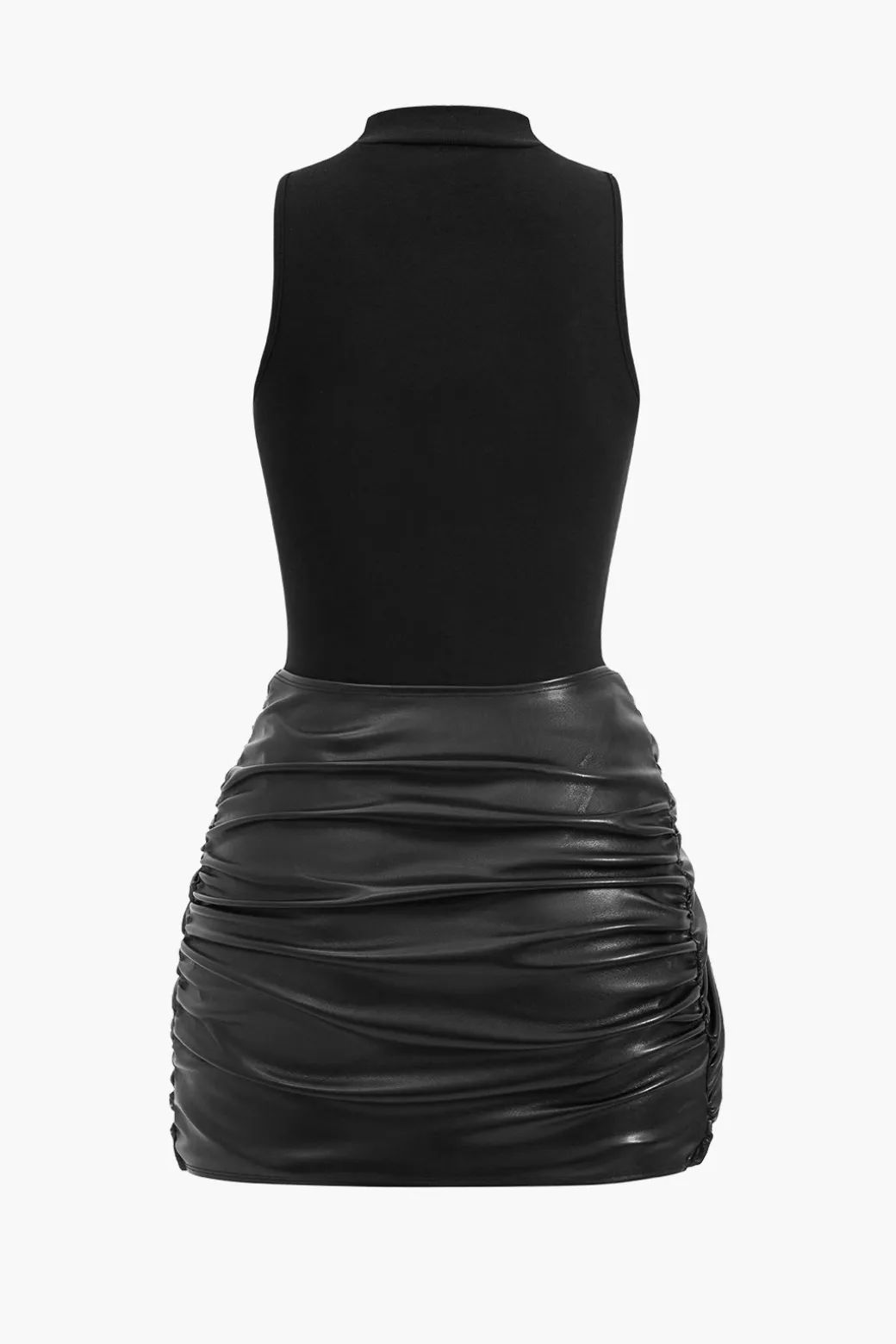 Tie Front Sleeveless Mini Dress
