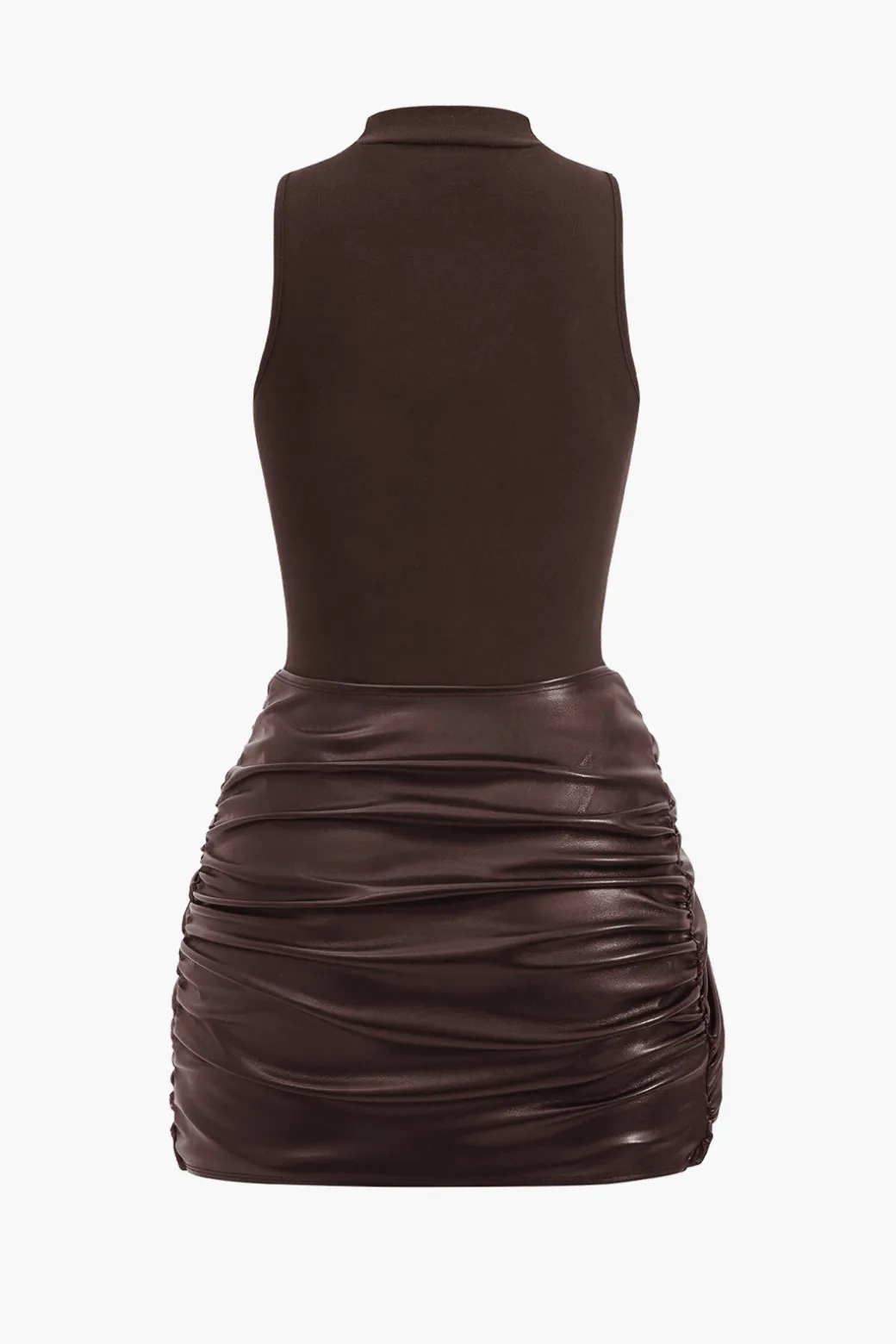 Tie Front Sleeveless Mini Dress