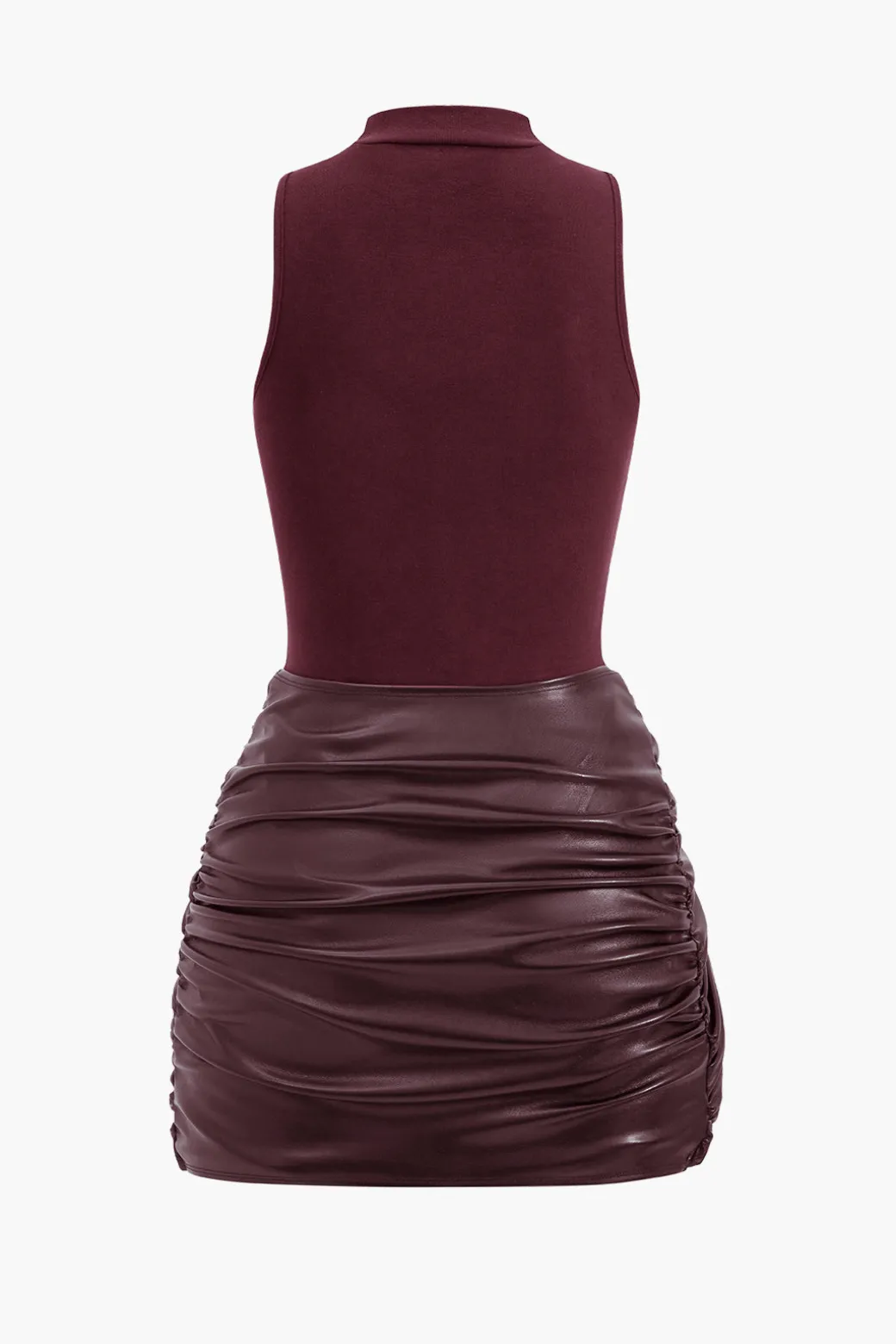 Tie Front Sleeveless Mini Dress