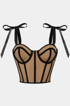 Tie Up Corset Bustier Cami Top
