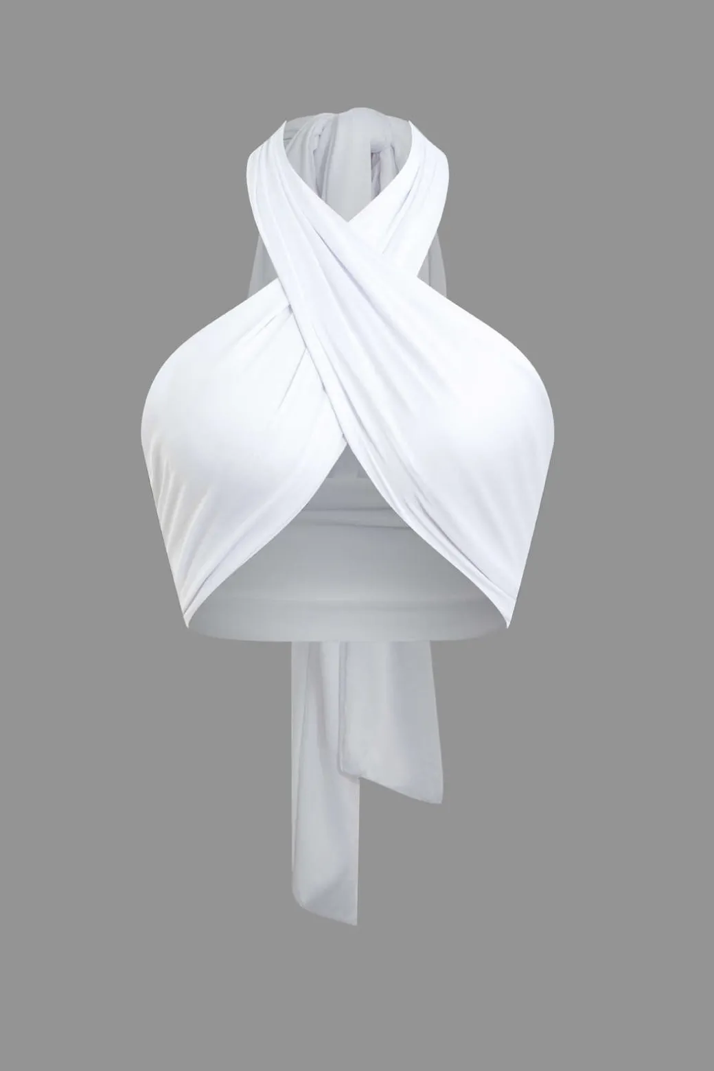 Tie-Back Cross Halter Tank Top