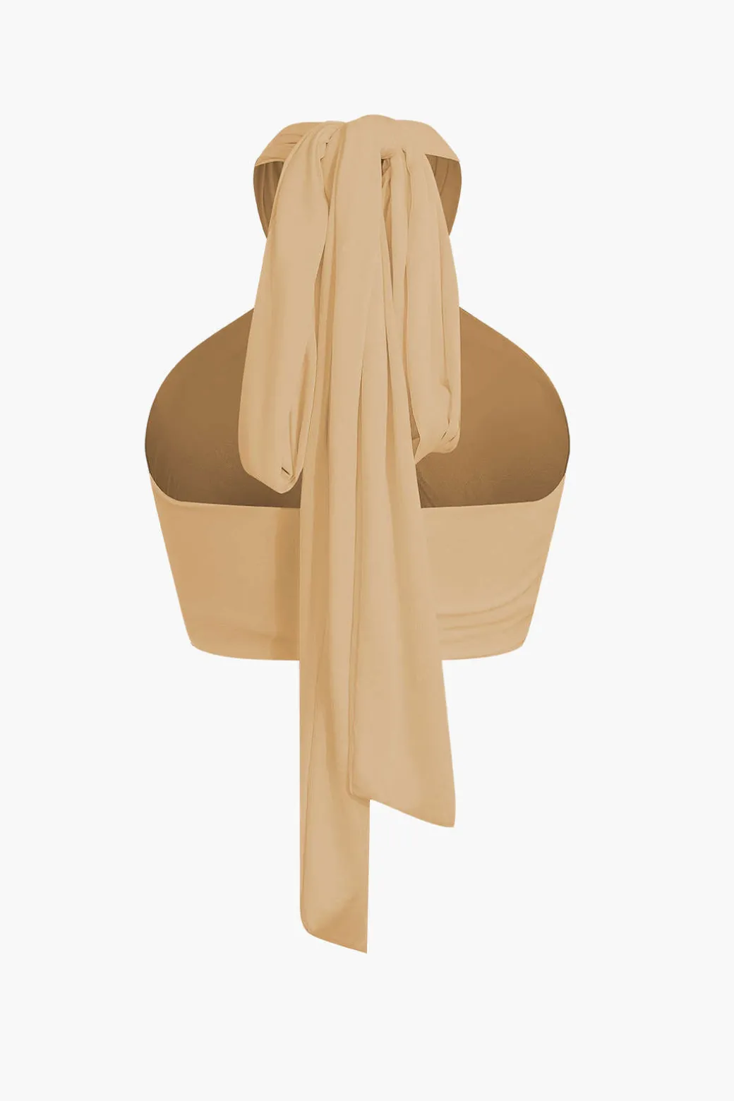 Tie-Back Cross Halter Tank Top