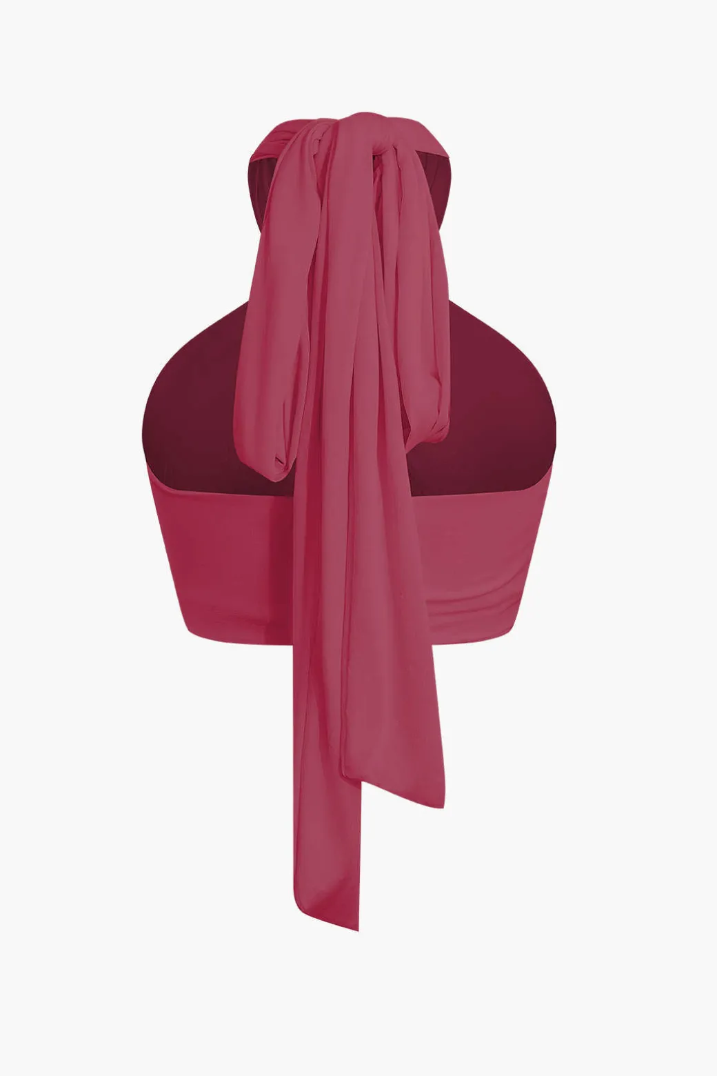 Tie-Back Cross Halter Tank Top