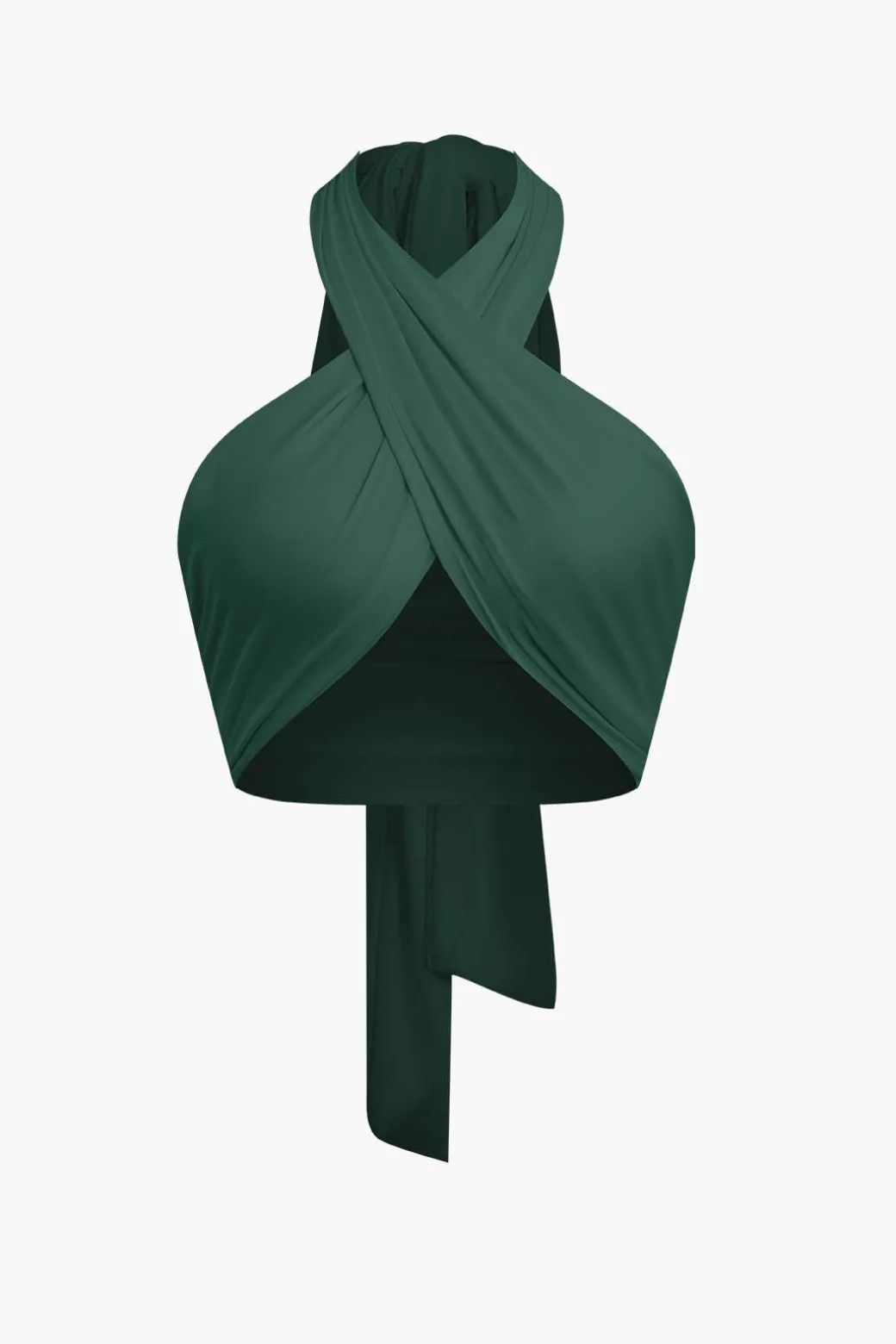 Tie-Back Cross Halter Tank Top
