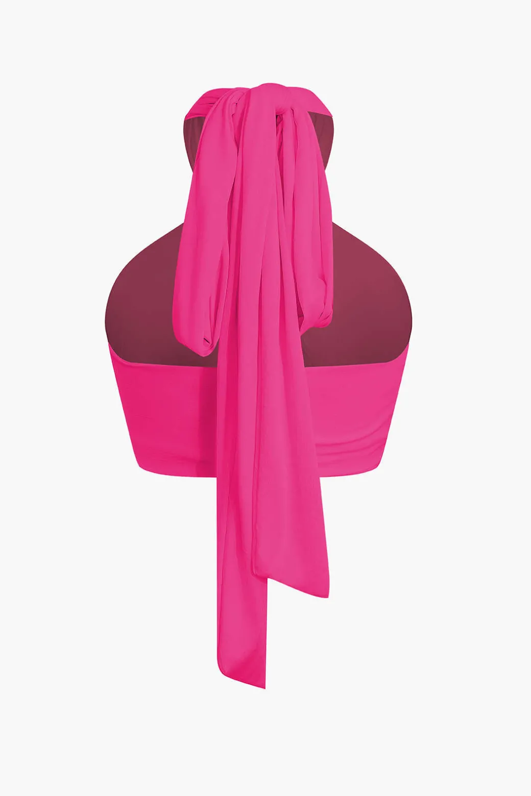 Tie-Back Cross Halter Tank Top