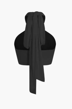 Tie-Back Cross Halter Tank Top