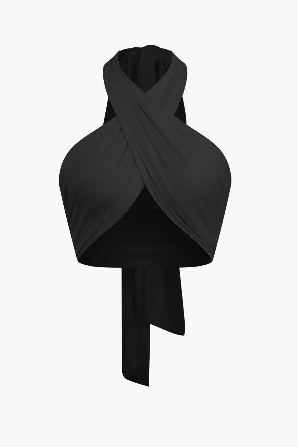 Tie-Back Cross Halter Tank Top