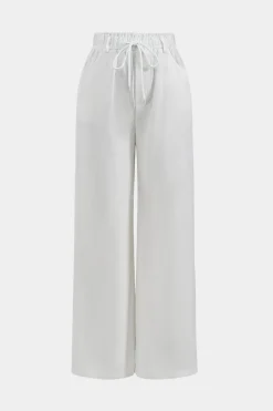 Tie-Up Wide Leg Trousers