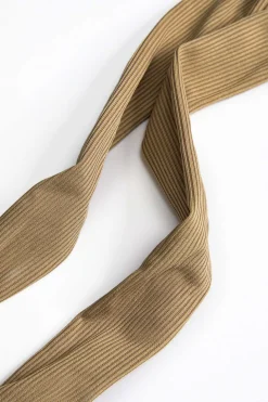 Tie-Up Asymmetrical V-Neck Long-Sleeve And Trousers Set