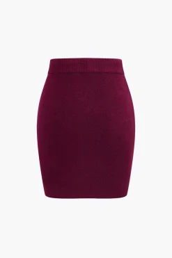 Tie-Up Sweater Skirt