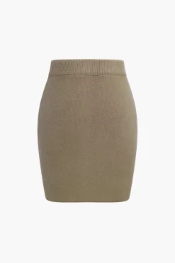Tie-Up Sweater Skirt