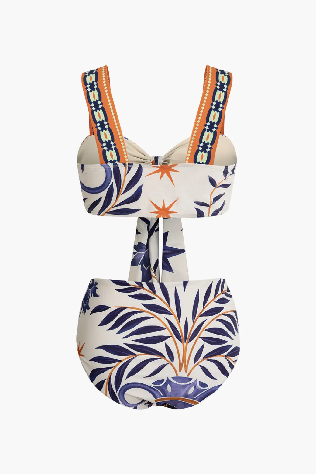 Tribal Print Two-Piece Swimsuit Bikini Set