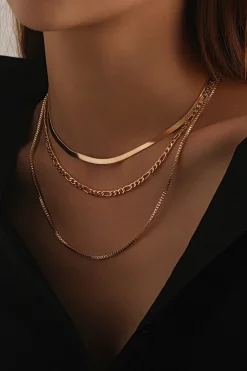 Triple-layered Cuban Chain Necklace