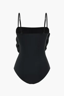 Tummy Control Appliques One-Piece Swimsuit