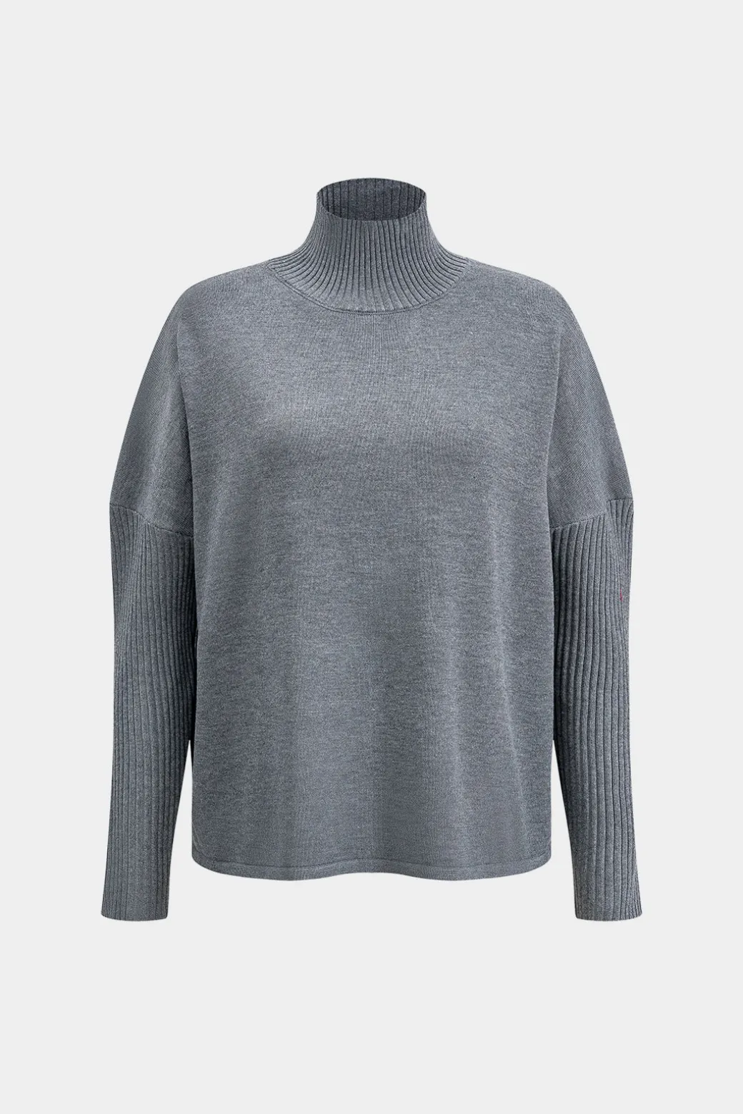 Turtleneck Long Sleeve Top And Skirt Set