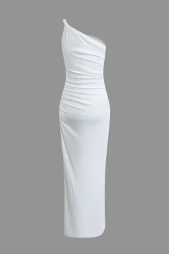Twist Asymmetrical Slit Maxi Dress