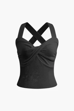 Twist Cross Tank Top