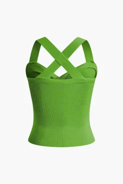 Twist Cross Tank Top