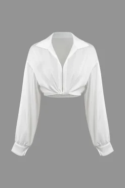 Twist Knot Long-Sleeve Shirt