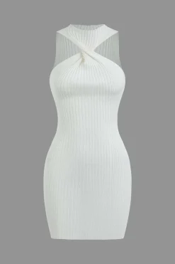 Twist Sleeveless Tank Mini Dress