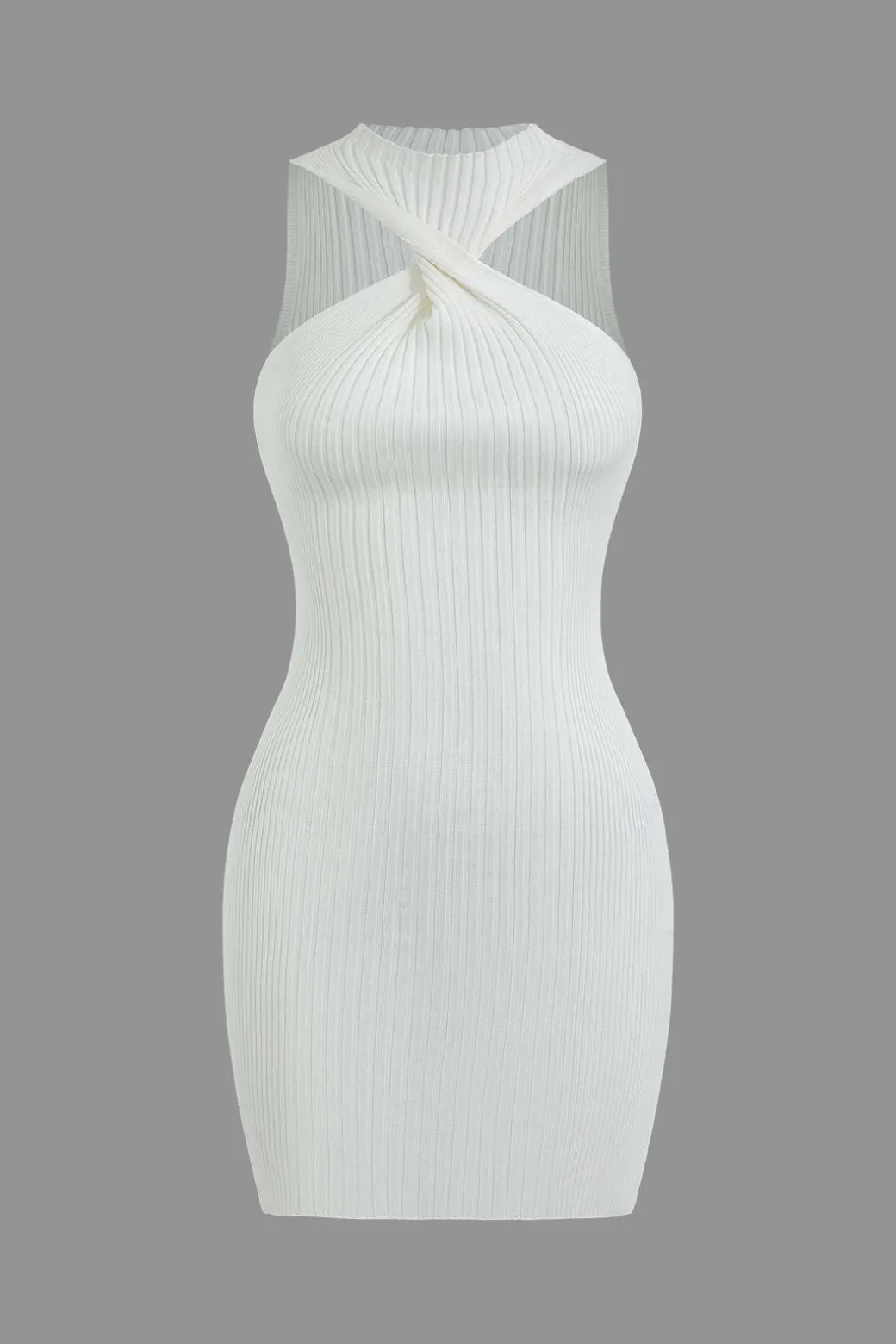 Twist Sleeveless Tank Mini Dress