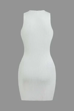 Twist Sleeveless Tank Mini Dress