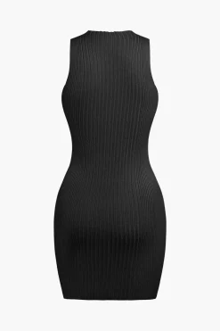 Twist Sleeveless Tank Mini Dress