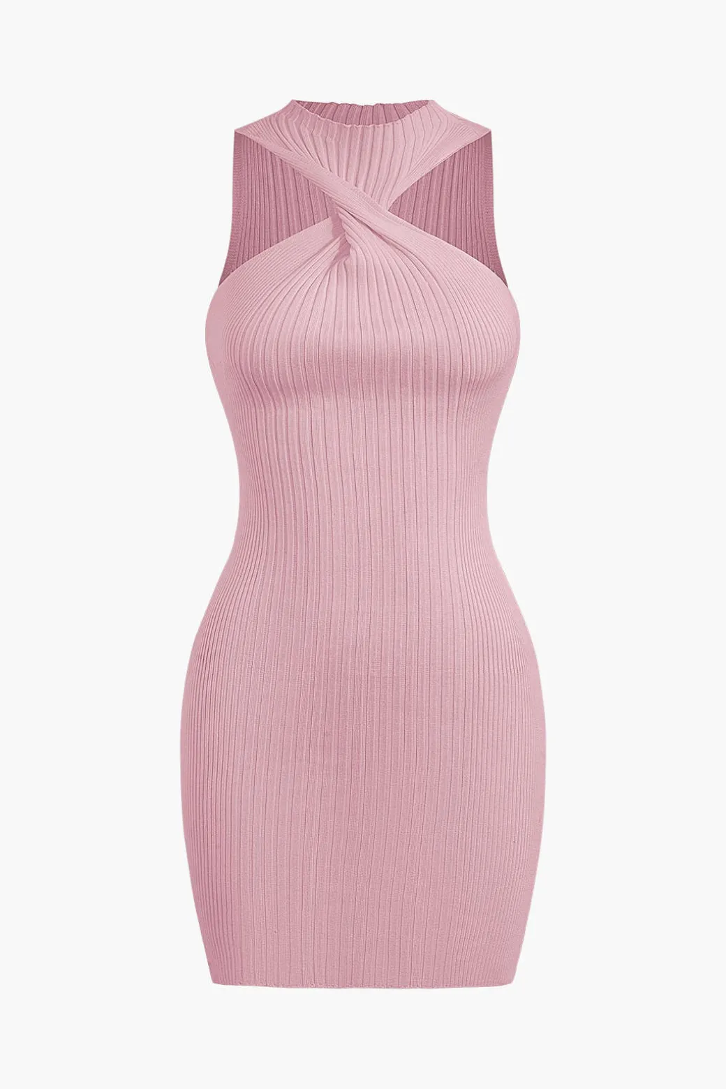Twist Sleeveless Tank Mini Dress