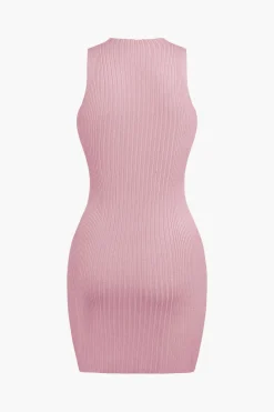 Twist Sleeveless Tank Mini Dress