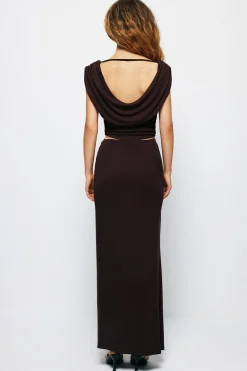 Twist Split Maxi Skirt