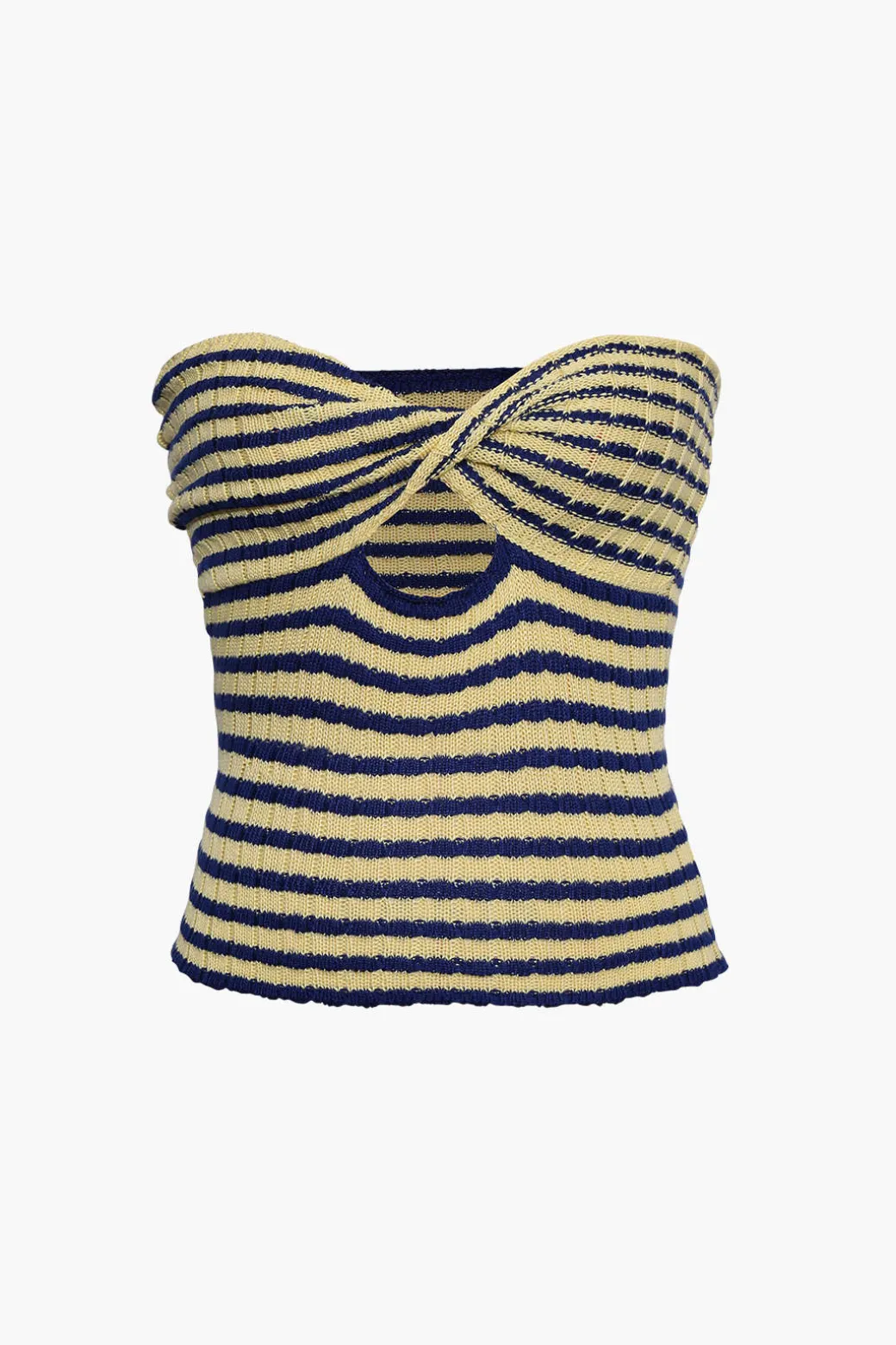 Twisted Front Knitted Top