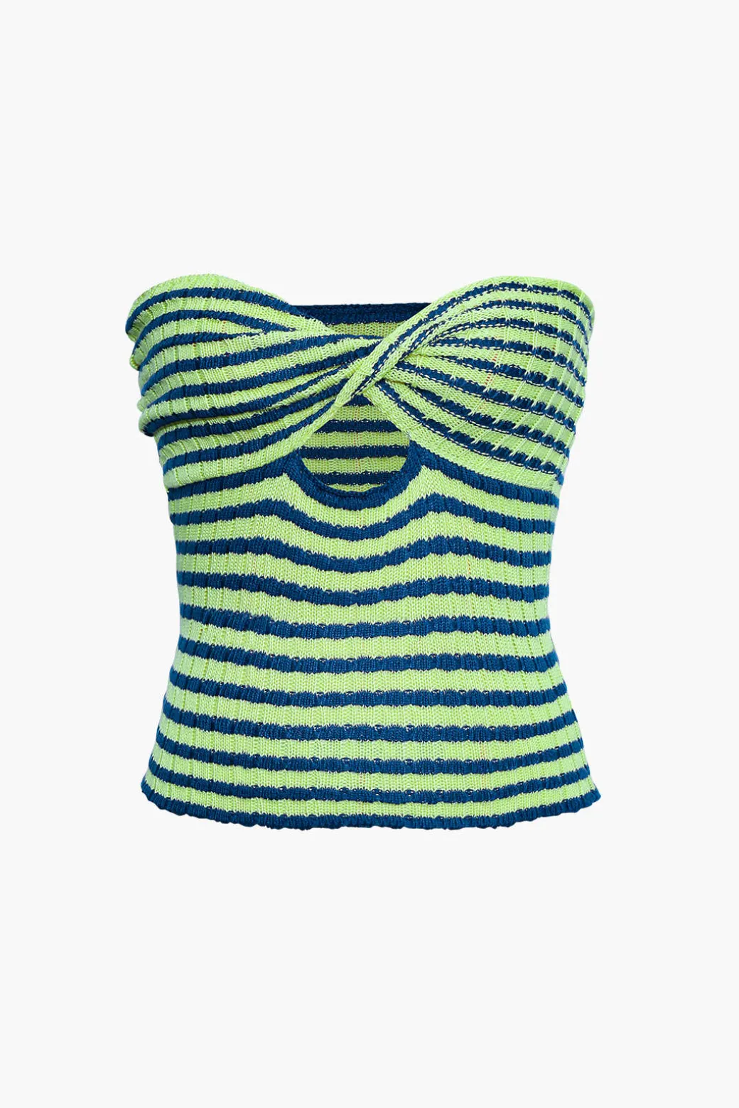 Twisted Front Knitted Top
