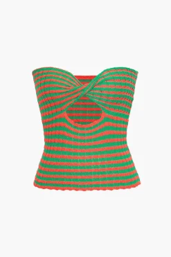 Twisted Front Knitted Top