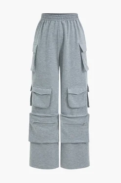 Twisted Knot Top And Pocket Trousers Set
