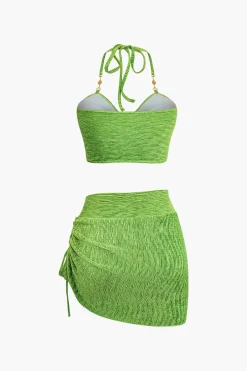 U-ring Front Tie Halter 3-Piece Set
