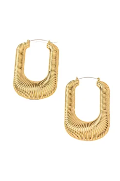 U-shaped Hoop Earrings