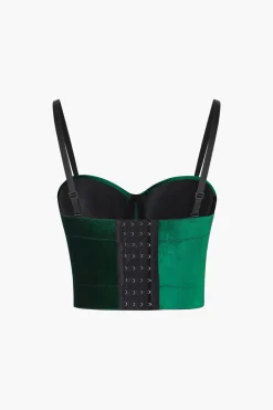 Velvet Bustier Cami Top