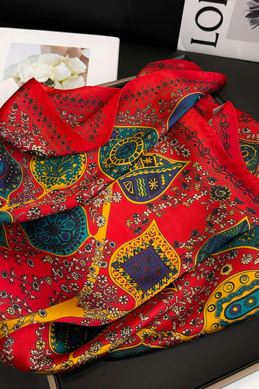 Vintage Print Scarf