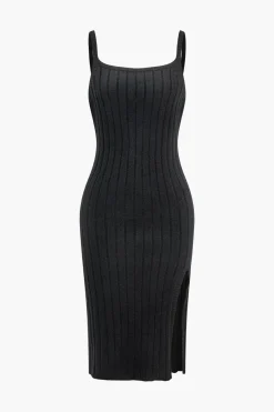V-Neck Long Sleeve Cardigan And Slip Dress Set