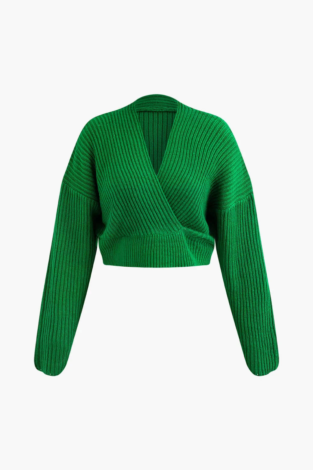 V-neck Long Sleeve Sweater And Skirt Set