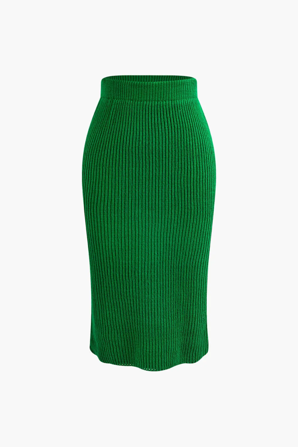 V-neck Long Sleeve Sweater And Skirt Set