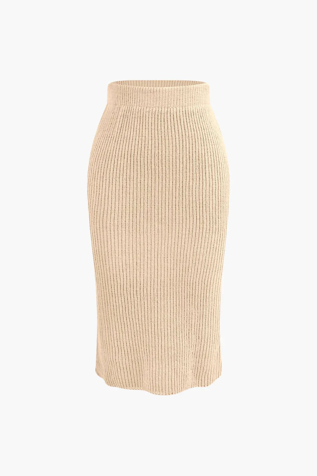 V-neck Long Sleeve Sweater And Skirt Set