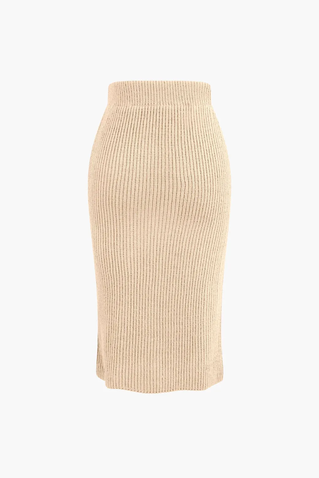 V-neck Long Sleeve Sweater And Skirt Set