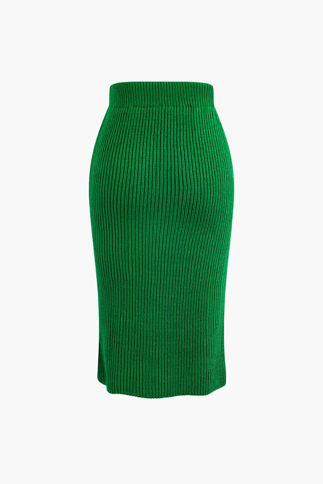 V-neck Long Sleeve Sweater And Skirt Set