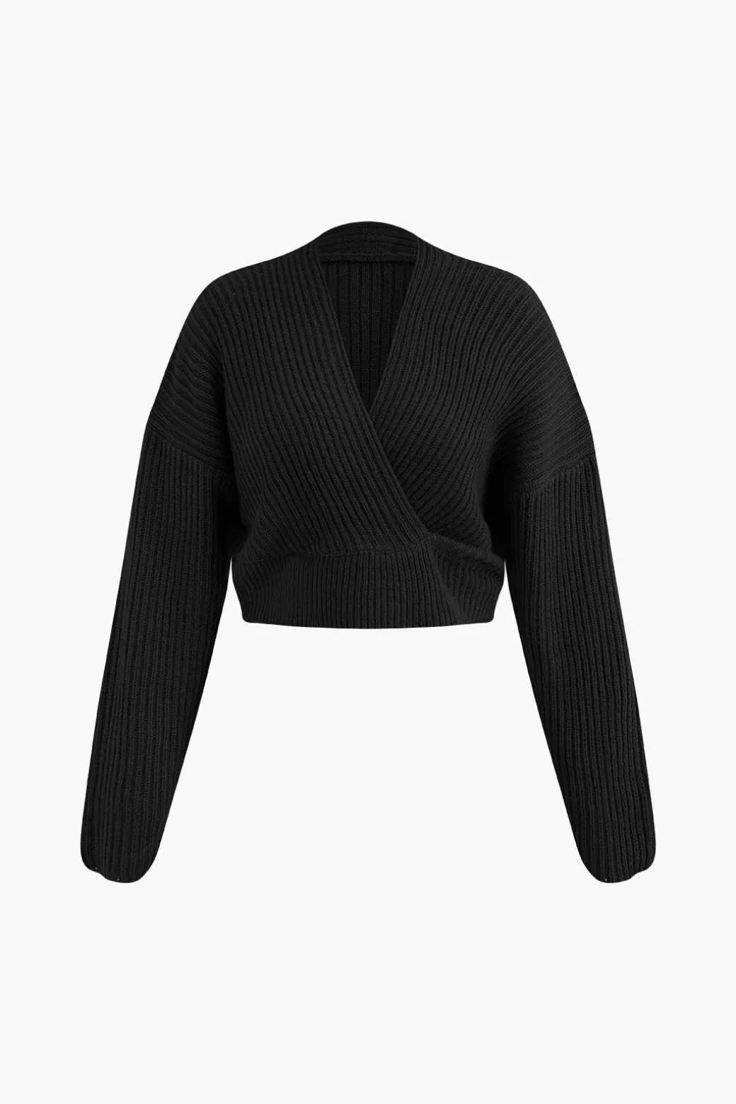 V-neck Long Sleeve Sweater And Skirt Set