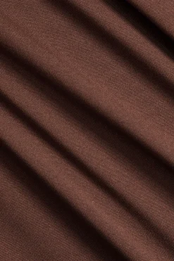 V-Neck Ruched Long Sleeve Maxi Dress