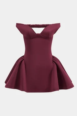 V-Neck Sleeveless Backless Mini Dress