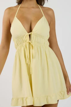 V-Neck Slip Sleeveless Mini Dress