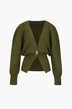 V-neck Sweater Cardigan